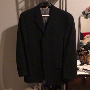 black 3 button suit jacket from Calvin Klein